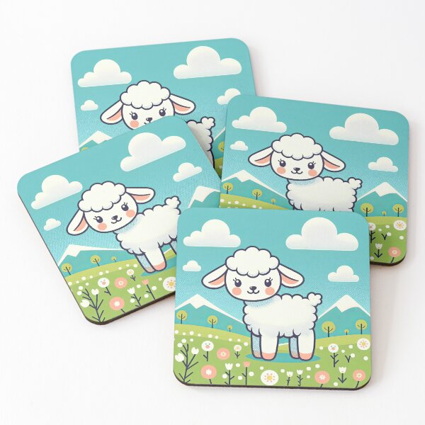 Item preview, Cute Lamb Pop Art Style designed and sold by artofuniverse.