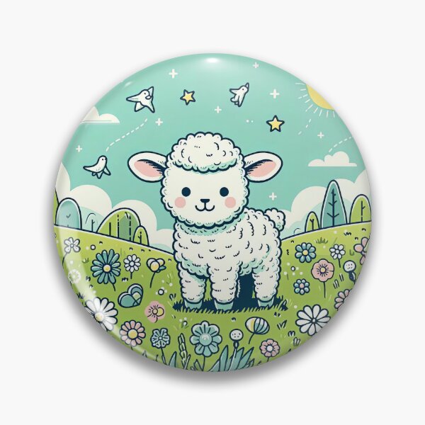 Item preview, Cute Lamb Pop Art Style designed and sold by artofuniverse.