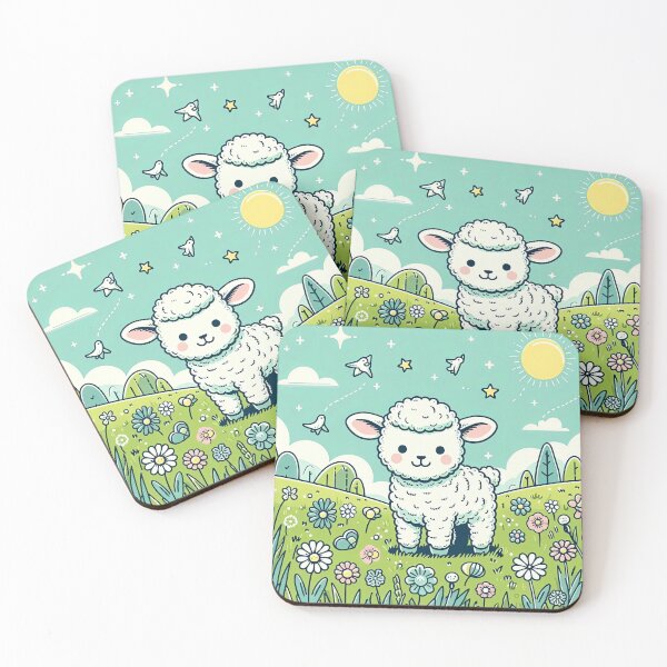 Item preview, Cute Lamb Pop Art Style designed and sold by artofuniverse.