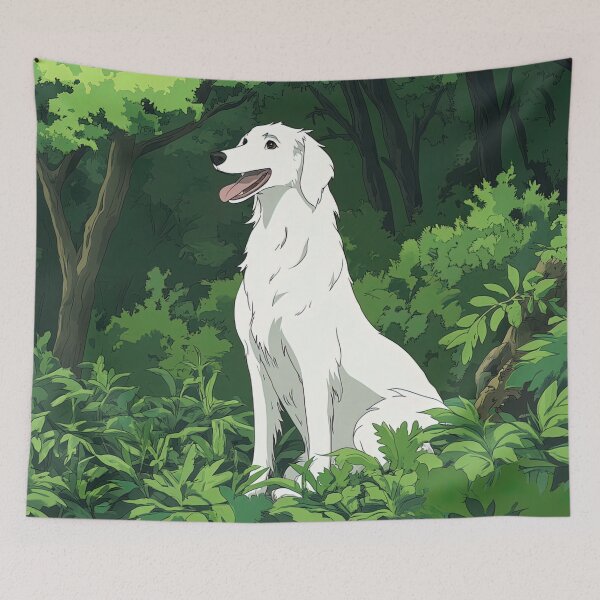 Item preview, Borzoi dog | Anime style designed and sold by ComicsFactory.
