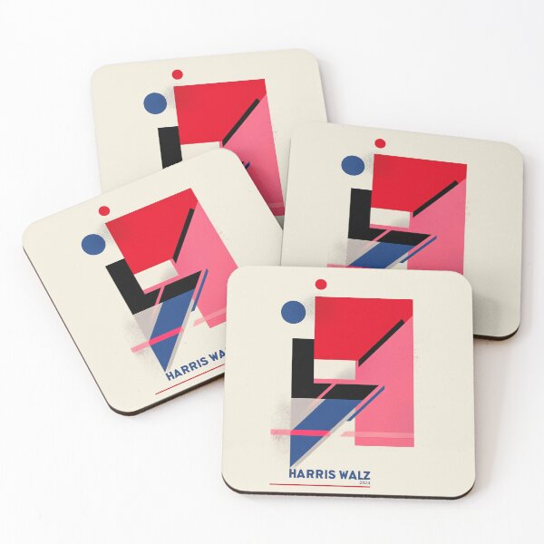 Item preview, Harris Walz 2024 Abstract Modern Campaign Art designed and sold by Retro Travel Design.