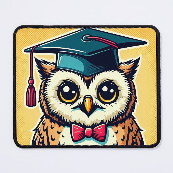 Item preview, Owl with Graduation Cap Pop Art Style designed and sold by artofuniverse.
