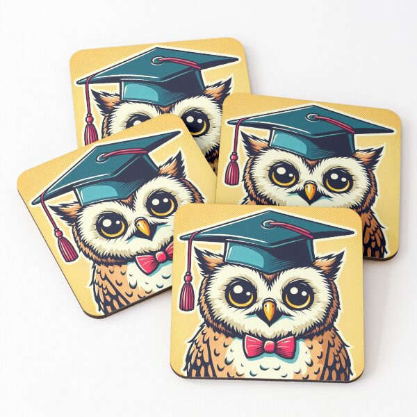 Item preview, Owl with Graduation Cap Pop Art Style designed and sold by artofuniverse.