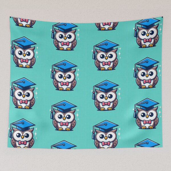 Item preview, Owl with Graduation Cap Pop Art Style designed and sold by artofuniverse.
