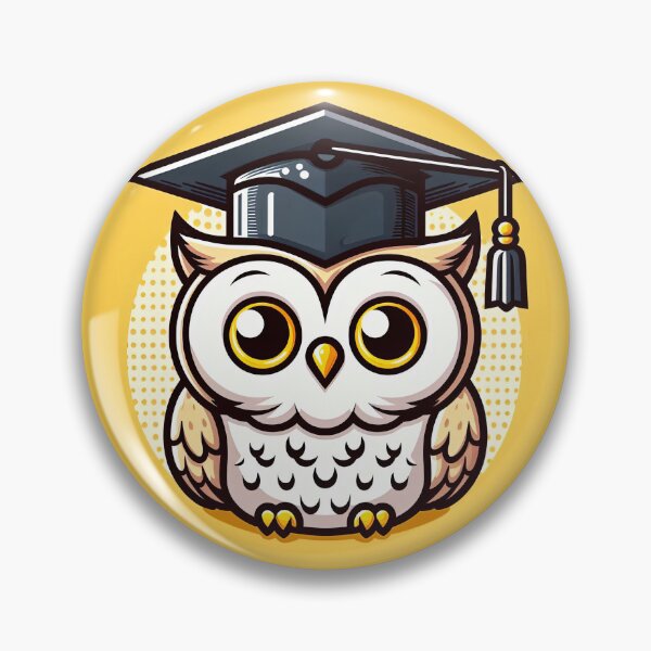 Item preview, Owl with Graduation Cap Pop Art Style designed and sold by artofuniverse.