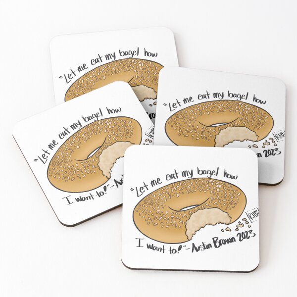 Item preview, Bitten Bagel Quote designed and sold by GraceAvalonArts.