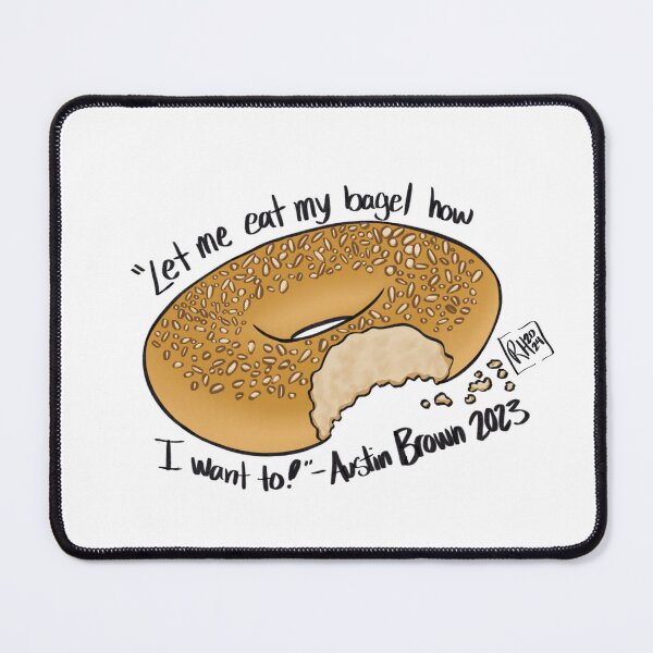 Item preview, Bitten Bagel Quote designed and sold by GraceAvalonArts.
