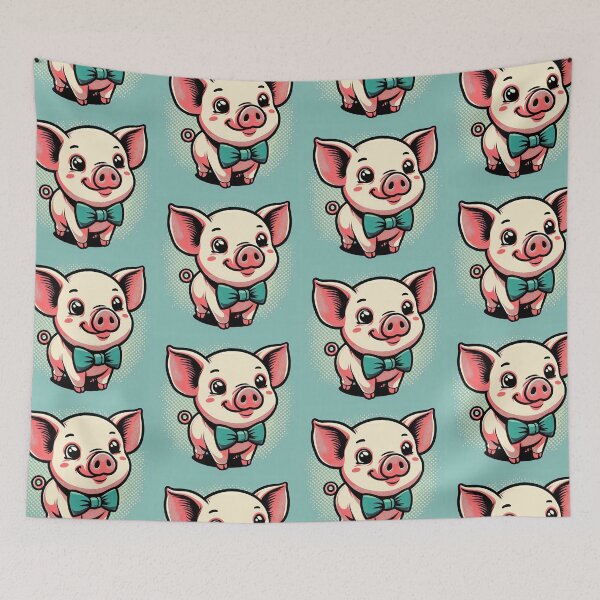 Item preview, Cute Piglet Pop Art Style designed and sold by artofuniverse.