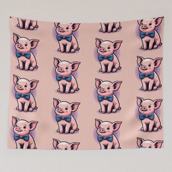 Item preview, Cute Piglet Pop Art Style designed and sold by artofuniverse.
