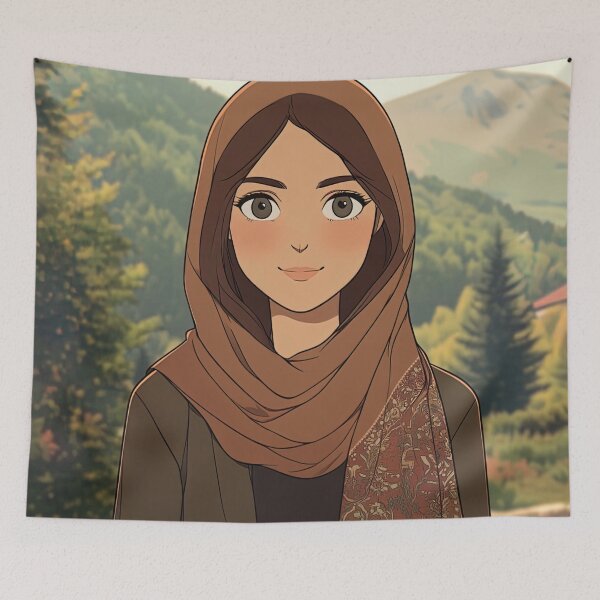 Item preview, Bosnian woman, portrait | Anime style designed and sold by ComicsFactory.