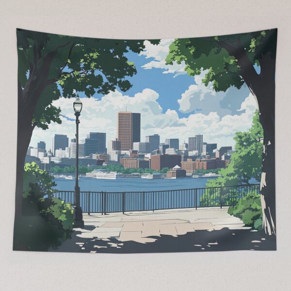 Item preview, Boston, city, United States of America  | Anime style designed and sold by ComicsFactory.