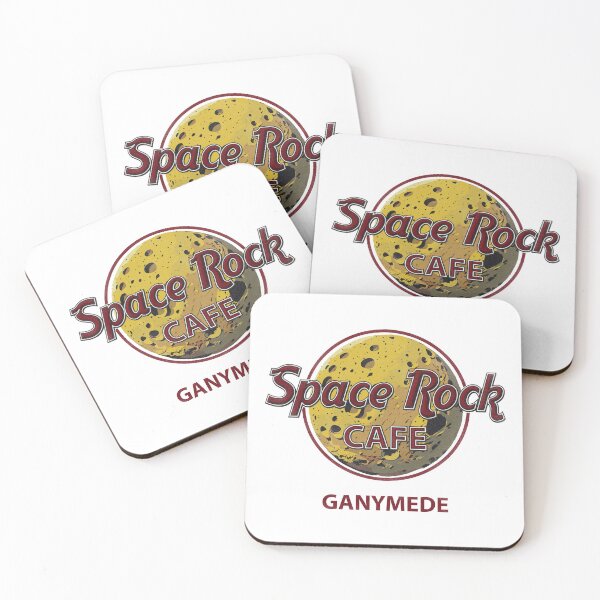 Item preview, Space Rock Cafe - Ganymede Textured Logo designed and sold by TheRetroVGers.