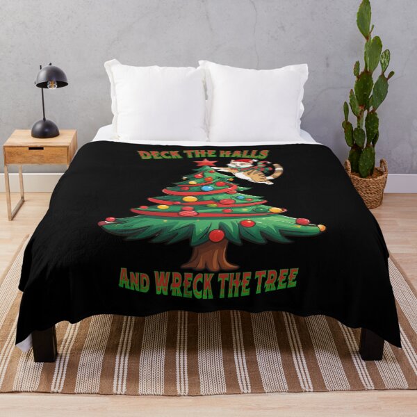Item preview, Deck The Halls And Wreck The Tree - Cat Lover's Christmas Design designed and sold by signshirtz.
