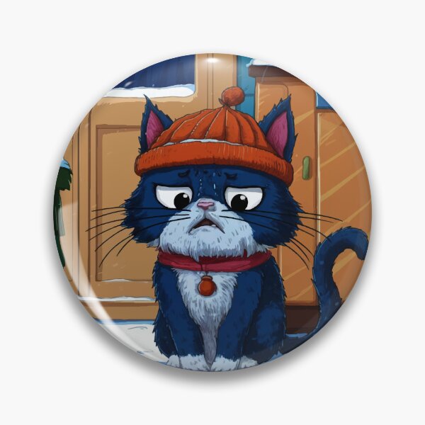 Item preview, Grumpy Blue Cat designed and sold by manbaito.