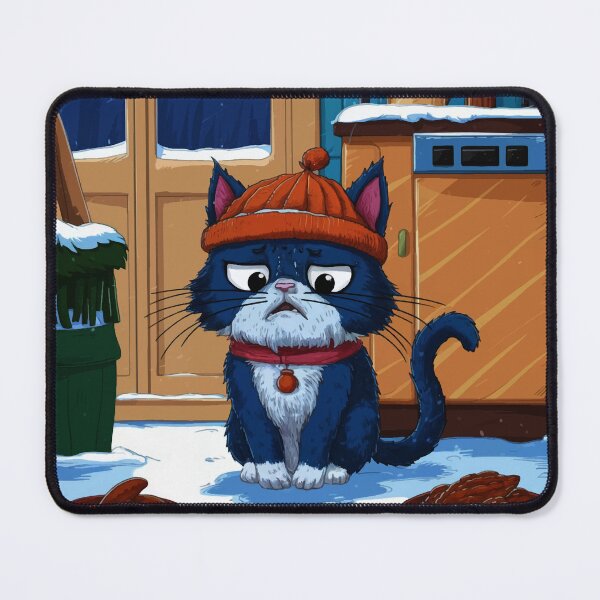 Item preview, Grumpy Blue Cat designed and sold by manbaito.