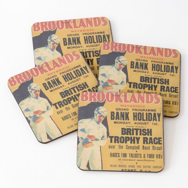 Item preview, Brooklands Race Circuit - Vintage Poster - 1930s designed and sold by BASlade93.