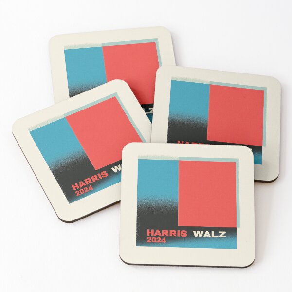 Item preview, Harris Walz 2024 Minimalist Geometric Campaign Design designed and sold by Retro Travel Design.