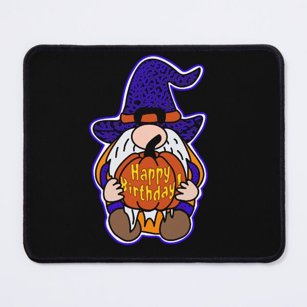 Item preview, Cute bearded gnome Halloween birthday with leopard print graphics designed and sold by PerkyParakeet.