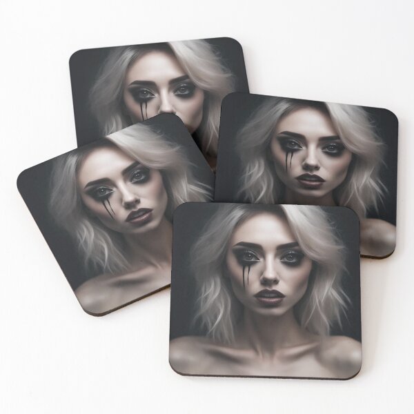 Item preview, Blonde Goth Model, Dark Photography, Digital Art designed and sold by Burn-Ego.
