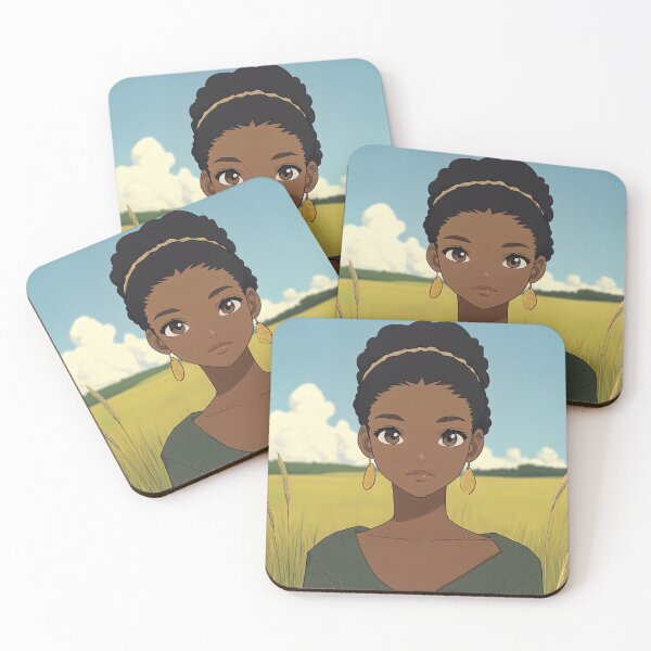 Item preview, Botswanan woman, portrait | Anime style designed and sold by ComicsFactory.