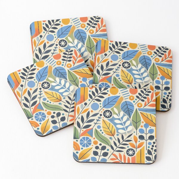 Item preview, Abstract Leaf and Flower Patterns designed and sold by PsycheBrain.