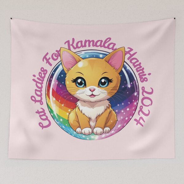 Item preview, Cat Ladies For Kamala. designed and sold by EunsooLee.