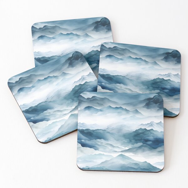Item preview, Blue & White Mountain Landscape  designed and sold by KSimpson838.