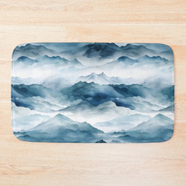 Item preview, Blue & White Mountain Landscape  designed and sold by KSimpson838.