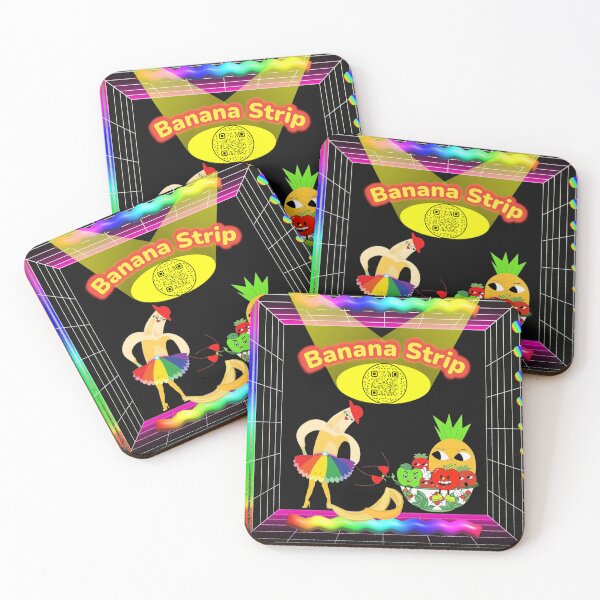 Item preview, Colorful Vegan & Vegetarian Banana Strip Interactive Musical & Movement QR code scannable Image  designed and sold by B-DIFF-e-RENT.