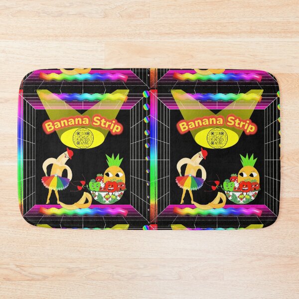 Item preview, Colorful Vegan & Vegetarian Banana Strip Interactive Musical & Movement QR code scannable Image  designed and sold by B-DIFF-e-RENT.