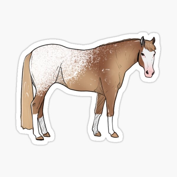 Item preview, Pangare Chestnut Snowflake Appaloosa American Quarter Horse designed and sold by Kgerdoodles.