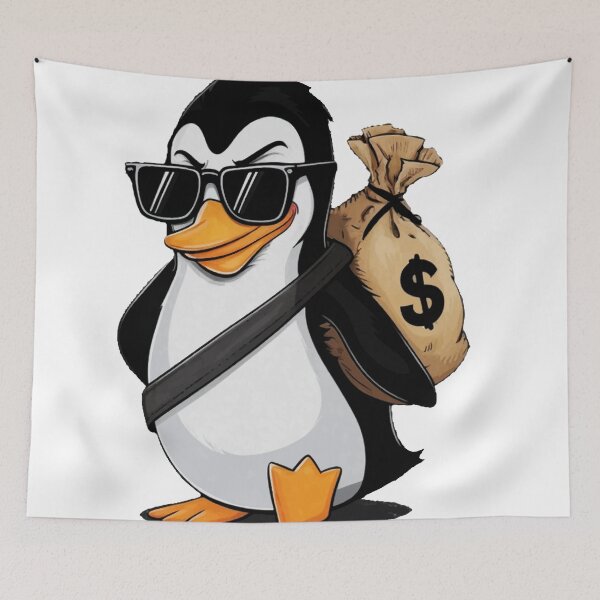 Item preview, Penguin with money designed and sold by manbaito.
