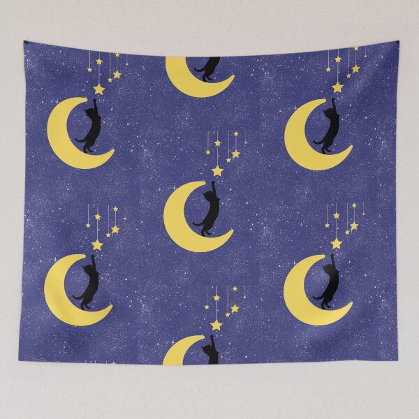Item preview, Cat having fun on the Moon designed and sold by Moon-Designn.