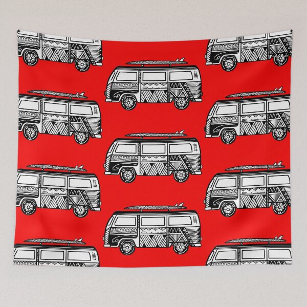 Item preview, Tribal Van with Surfboard designed and sold by Steeb757.