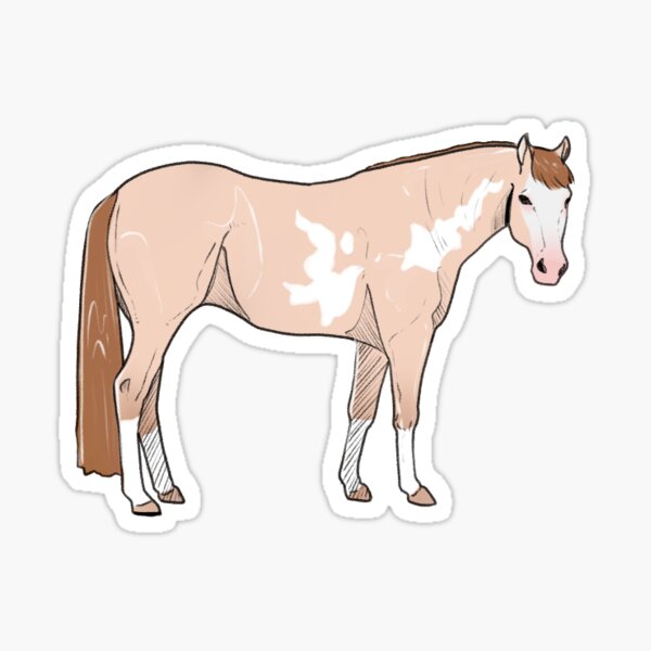 Item preview, Champagne Overo American Quarter Horse designed and sold by Kgerdoodles.
