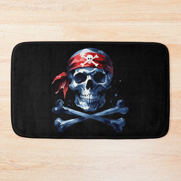 Item preview, Skull And Crossbones Pirate Watercolor designed and sold by TomFrontierArt.