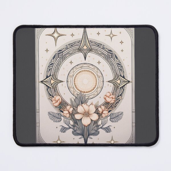 Item preview, Art Nouveau Floral Compass Card designed and sold by KreativeKathryn.
