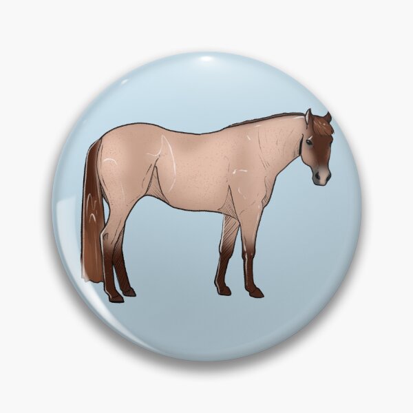 Item preview, Strawberry Roan American Quarter Horse designed and sold by Kgerdoodles.