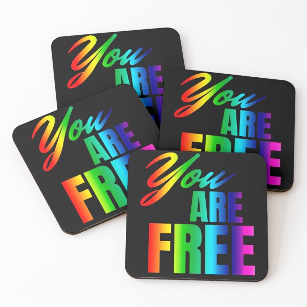 Item preview, QUOTE 09- "You Are Free". Gift items and personal use / Phrases, Motivation, Inspiration, Fun, Humor, Joke, Sarcasm, Typography designed and sold by LumDesignArt.