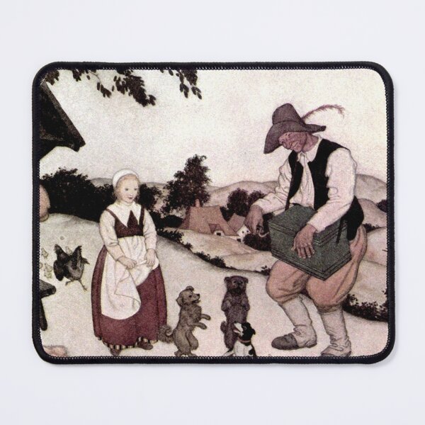 Item preview, Edmund Dulac - White Carolina and Black Caroline designed and sold by forgottenbeauty.
