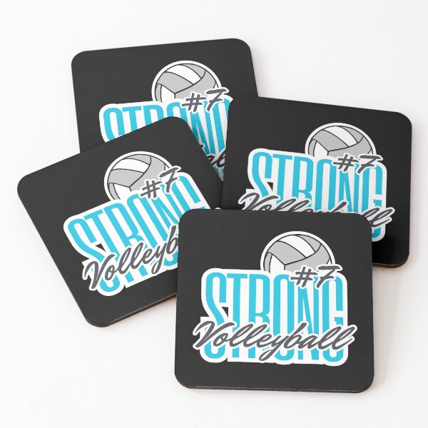 Item preview, Volleyball Strong #7-Teal designed and sold by JIDrc.