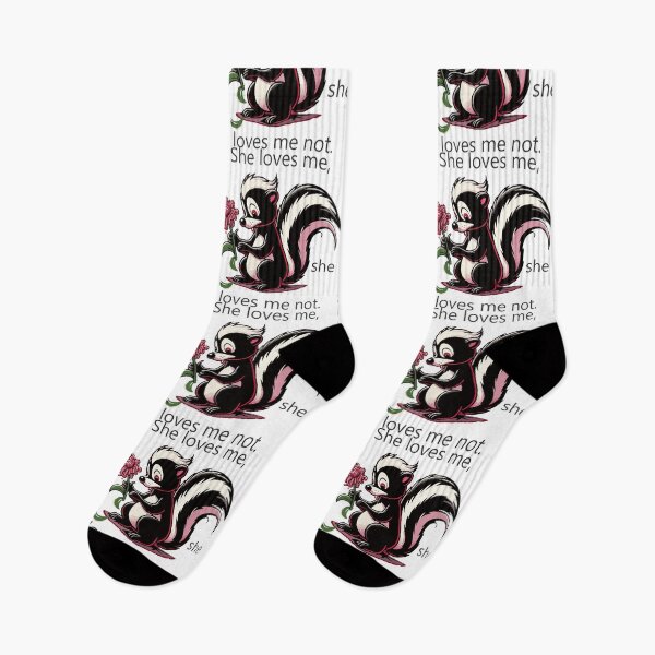 Item preview, a skunk holding a sad flower in a love disappointment designed and sold by Mahilis.