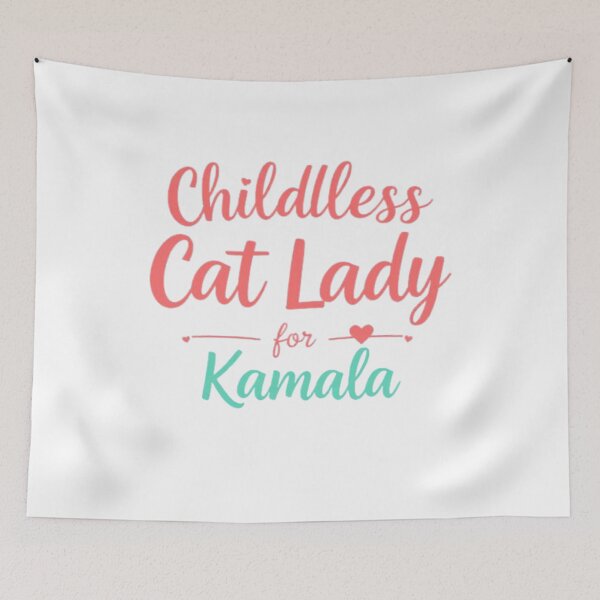 Item preview, Childless Cat Lady for Kamala Classic T-Shirt designed and sold by ColorsSoul ⭐️⭐️⭐️⭐️⭐️.