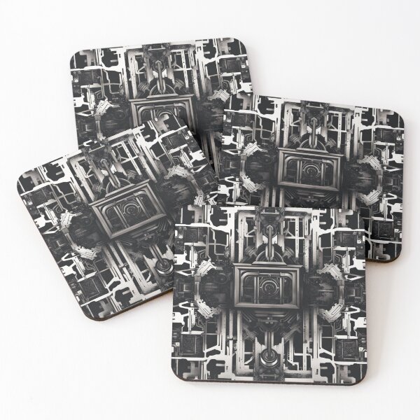 Item preview, Dark Linear Pattern, Modern Art, Urban Goth designed and sold by Burn-Ego.