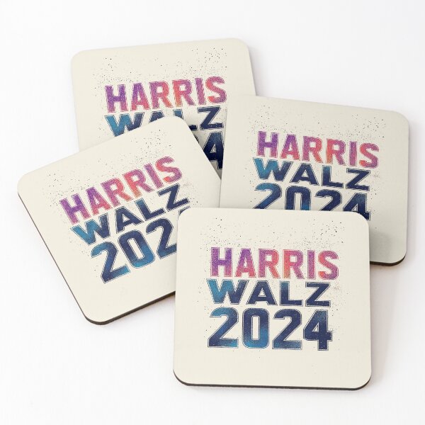 Item preview, Harris Walz 2024 Gradient Campaign Design designed and sold by Retro Travel Design.
