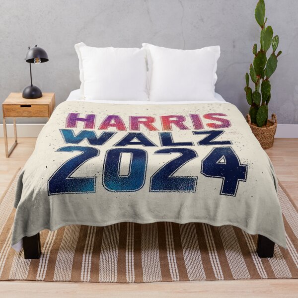 Item preview, Harris Walz 2024 Gradient Campaign Design designed and sold by Retro Travel Design.