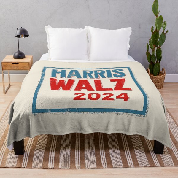 Item preview, Harris Walz 2024 Vintage Block Campaign Design designed and sold by Retro Travel Design.