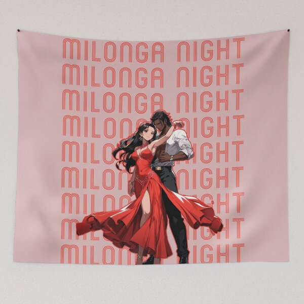 Item preview, milonga night tango dancer gif designed and sold by La Loca.