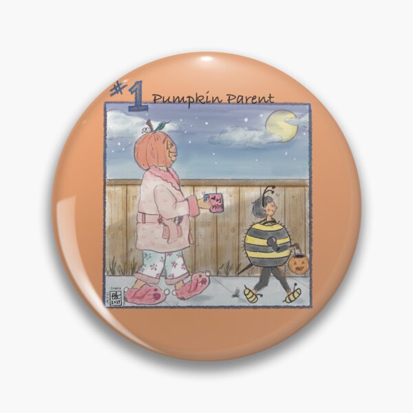 Item preview, #1 Pumpkin Parent Halloween Illustration v.1  designed and sold by atcreateart.