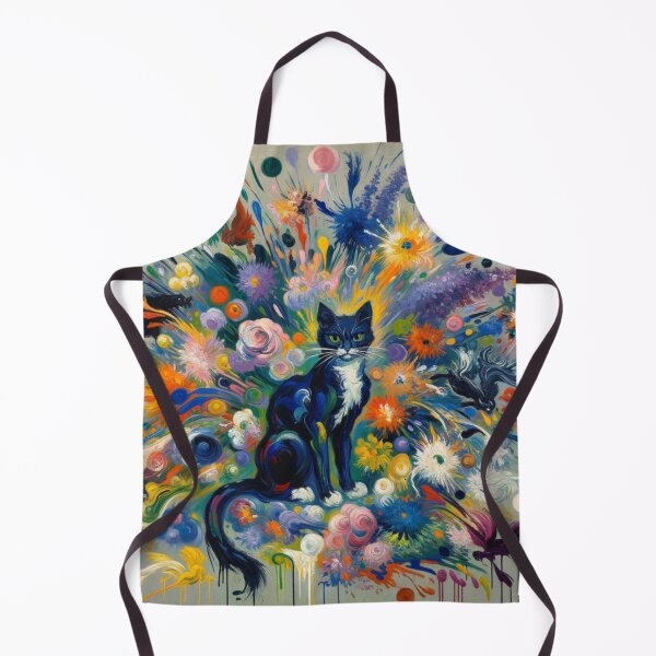 Item preview, Artistic Painting of a Serious Angry Cat in a Kaleidoscope of Colors designed and sold by Keirnyx.